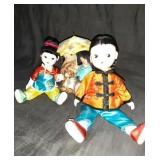 Group of Oriental Dolls