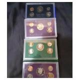 United States Munr Proof Set 1983, 1990,1992,1994