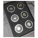 Mintmark S,P,D group of 6 coins in box
