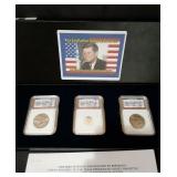 3 pc. JFK 2014 set of 3 Design of 1964
