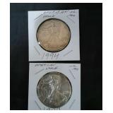 2 American Eagles 1997 & 1994