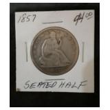 Seated Half Dollar "1857"