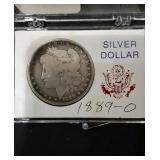 Morgan Silver Dollar "1889"-O