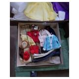 Group of early vintage ken clothes.