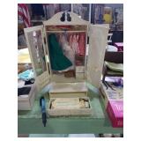 Vintage barbie armoire and chest full of vintage