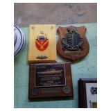 Group of 3 navy plaques