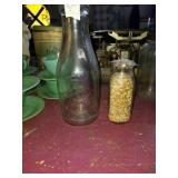 Milk and cream bottle. Selling as pair