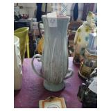 Red wing blue and pink vases