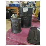 Pair of reproduce wakefield dairy bells