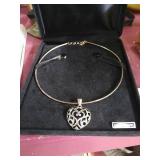 Beautiful, Sterling Silver, heart pendant