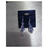 Silver Essential oil wire earrings