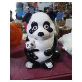 Cute Panda cookie jar. Unmarked.