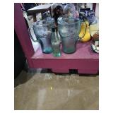 Coca Cola lot.   2 large glass pitchers, and 1