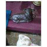 Metal lamb mold .
