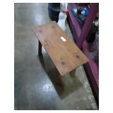 Homemade wood bench.