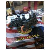 Pair of small, painted Modern cast iron