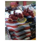 Pair of small, painted Modern cast iron