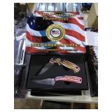 Trump 2 piece commemerative knife set.