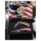 Trump 2 piece commemerative knife set