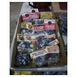 Flat of marbles and shooters