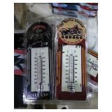 2 modern thermometers.