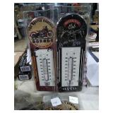 2 modern thermometers.