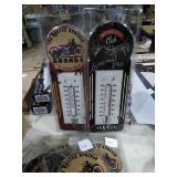 2 modern thermometers.