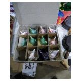 Box of 11 asst. Miniature hen on nest.