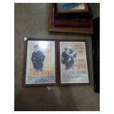 Framed reproduction Navy advertising