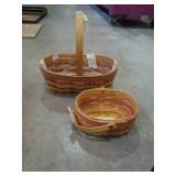 Pair of longaberger baskets