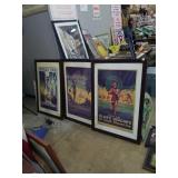 Group of 3 large framed reproduction Chicago