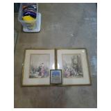 Pair of vintage prints and bonus small picture