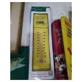 Metal john deere thermometer