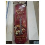 Sure fire metal thermometer. About 17in long