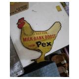 Wood chicken advertising