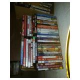Group of DVDs
