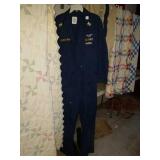 Navy jumper with boots sz 8 1/2