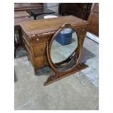 Oak dresser with mirror