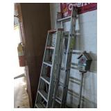 Step ladder and extension ladder