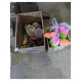 Glassware and easter eggs