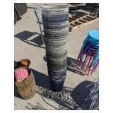 Stack of wastepaper baskets