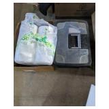 Paper towels, file box , more