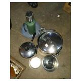 Pots, pans and thermos