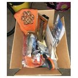 Box of small dog sweater, light bulbs, heat