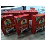 12 packs of raisins for 1 money.