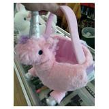 Plush easter basket ( unicorn )