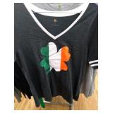 4 leafed clover shirt size lg. Womens.