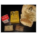 Vtg Ad Soaps- Hotel Eau Clair & NIB Curity Bandage