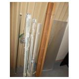 Window Blind & Traverse Curtain Rods & 2 Lights