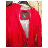 Red Red Hooded Winter Coat